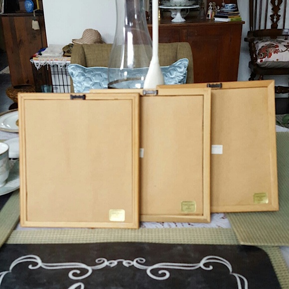 Set of 3 Sandy Lyman Clough Signed Teacup Prints - Picture 9 of 10